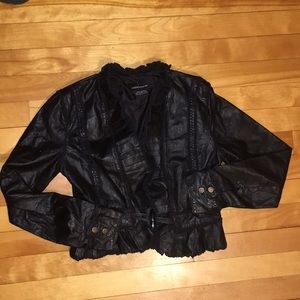 Moda International Genuine Leather Jacket Size S